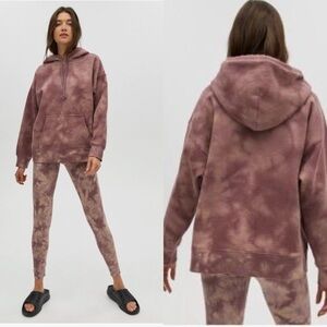 Aritiza-TNA Boyfriend Fleece Tye Die Hoodie Oversized (Size:TNA 2)